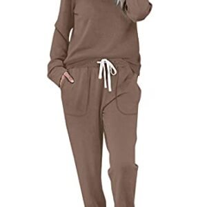 Women's Button Down Lounge Set with Pockets