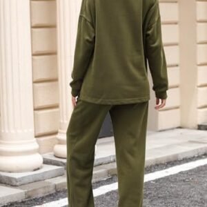 Dokotoo Women's Cotton 2-Piece Casual Sweatsuit Set for Fall